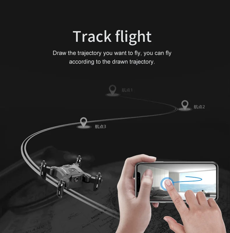 V2 Mini Foldable Drone with HD Camera & WiFi