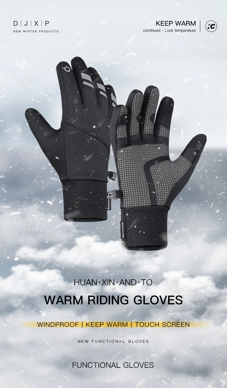 Thermal Windproof Gloves Works with Touchscreen