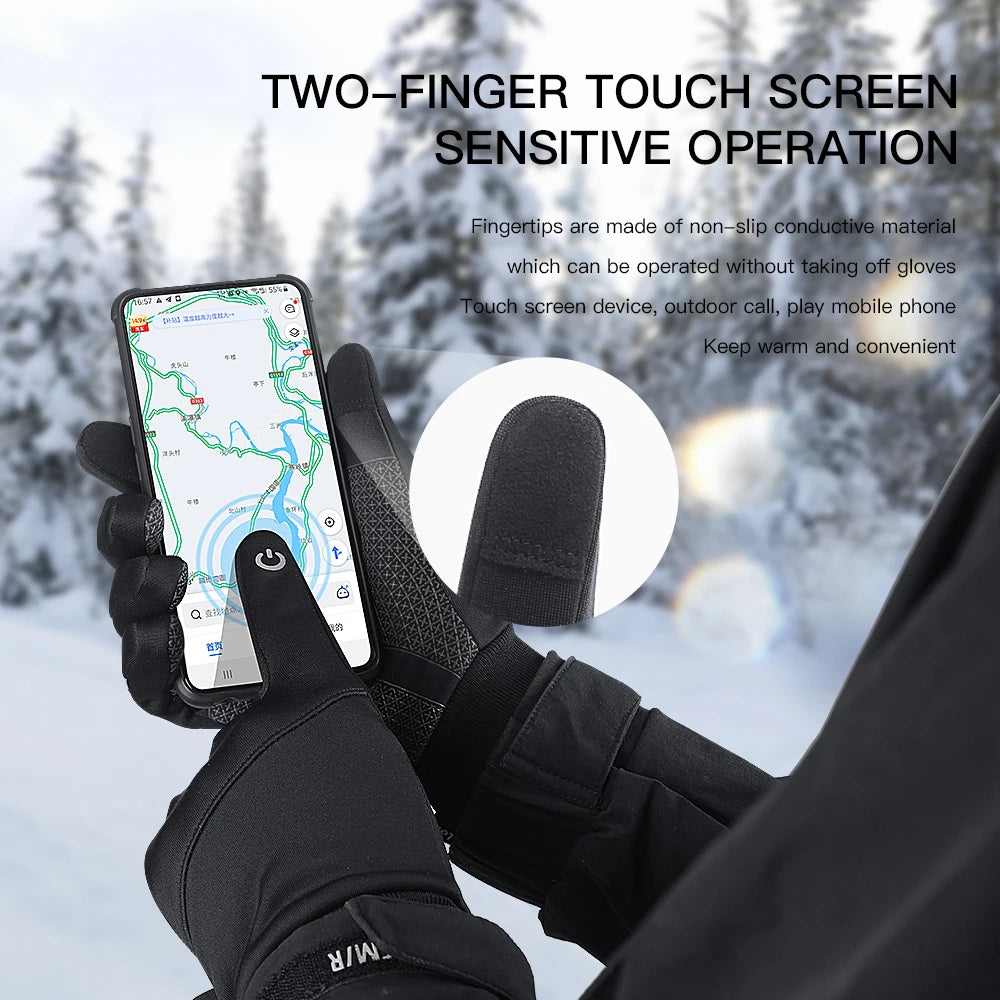 Thermal Windproof Gloves Works with Touchscreen