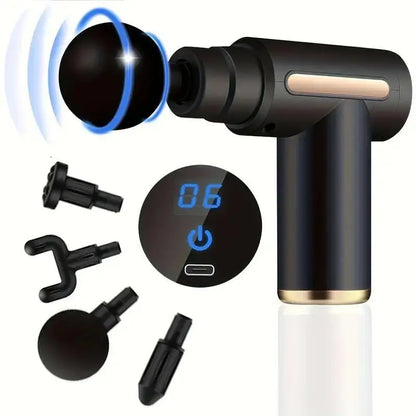 Portable Vibrating Massage Gun Kit For Muscle Relaxation