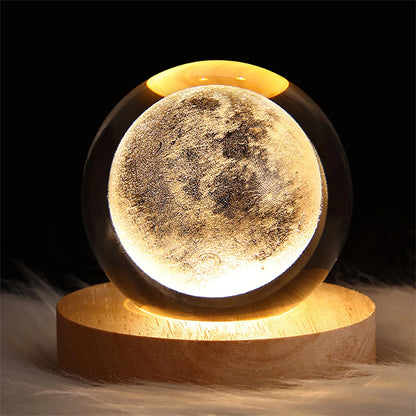 Unique 3D Planet Crystal Ball Lamp