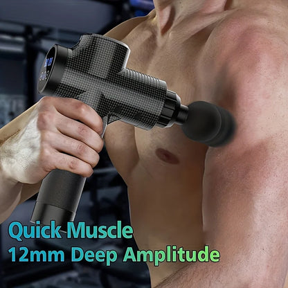 Portable Vibrating Massage Gun Kit For Muscle Relaxation