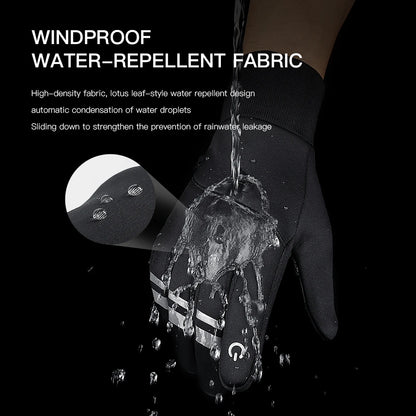 Thermal Windproof Gloves Works with Touchscreen