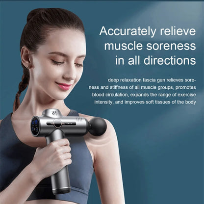 Portable Vibrating Massage Gun Kit For Muscle Relaxation